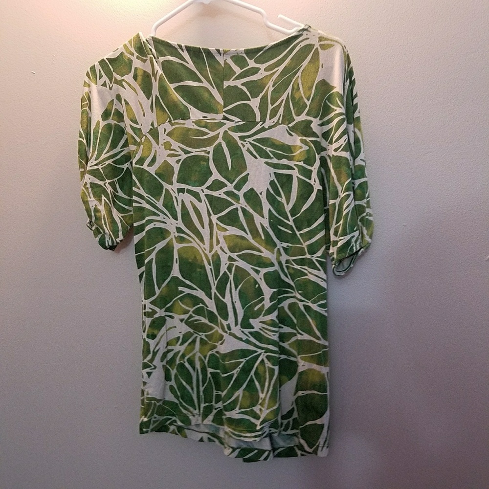 Banana Leaf Print Top - Picture 3 of 4